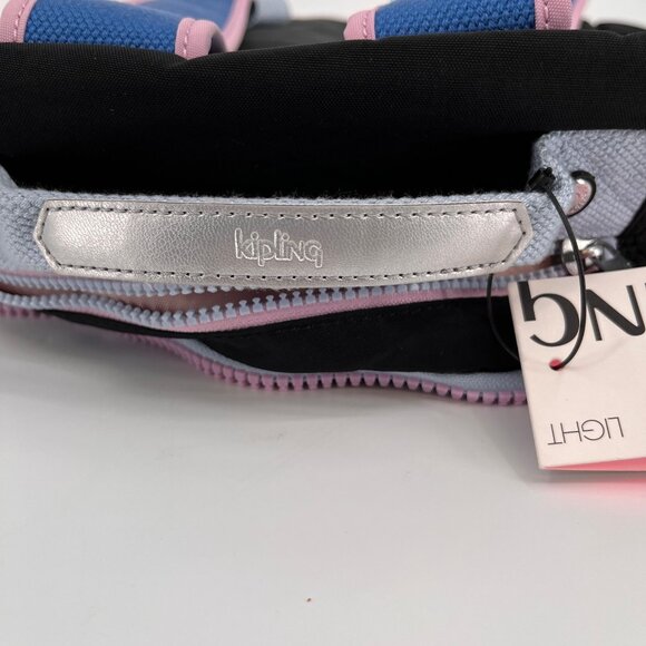 Kipling Seoul Backpack Nylon Iridescent Logo Adjustable Straps Laptop Sleeve - Picture 13 of 15